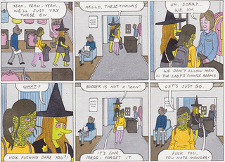 Illustration for article titled Megahex’s Simon Hanselmann on comics, cross-dressing, and getting high